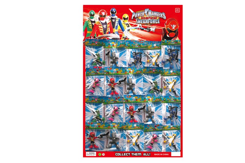 Іграшкові герої, комплект з 20 штук, мікс 6 видів на планшетці POWER RANGERS HT17033 Іграшкові герої, комплект з 20 штук, мікс 6 видів на планшетці POWER RANGERS HT17033