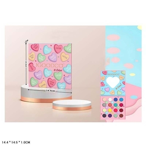 Игрушечный набор косметики: тени, кисточка, зеркальце, в коробке 14,4х14,5х1 см IG2920