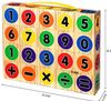 Ігрові кубики тварини EVA, цифри, кубик 5 см, в наборі 20 кубиків, в коробці 25,2*5,2*20,2см K13805