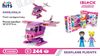 Конструктор 224 детали, 2 фигурки, в коробке 32х21,5х4 см Полет на гидросамолете KH08/006/4 Kids hits IBLOCK JUNIOR