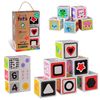 Набір дерев'яних кубиків: 6 шт в коробці 12,4х19,1х6,5 см My First Wooden Cubes KH20/007 Kids hits