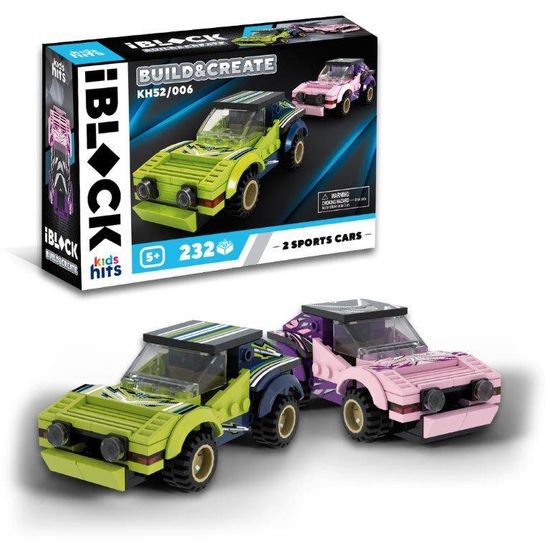 Конструктор, 210 деталей в коробке 24х6х16 см Мегакар KH52/006 Kids hits IBLOCK JUNIOR Конструктор, 210 деталей в коробке 24х6х16 см Мегакар KH52/006 Kids hits IBLOCK JUNIOR