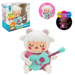 Інтерактивна іграшка, з підсвіткою, співає українською, рухомі елементи, у коробці 12,3х7,5х12,5 см Музична вівця PL-724-38