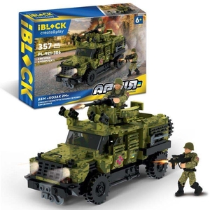 Конструктор, 357 деталей, с инструкцией и фигурками, в коробке 37х25,5х6 см ББМ Козак PL-921-386 IBLOCK