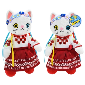 Мягкая игрушка, размер 31 см Кошка украиночка PL8242ua