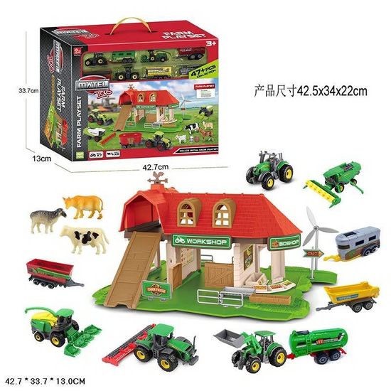 Игровой набор: машинки, животные, площадка, трактор, в коробке 42,7х33,7х13 см Ферма SQ80122-1BK Игровой набор: машинки, животные, площадка, трактор, в коробке 42,7х33,7х13 см Ферма SQ80122-1BK