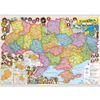Карта настенная Иллюстрированная Украина 65х45 см М1:2 200 000 картон/планки ИПТ
