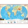 Карта мира настенная 65х45 см М1:55 000 000 ламинация ИПТ