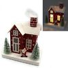 Новогодний декоративный 3D домик с LED подсветкой Рождество 13.0х12.5х8.5 см Josef Otten KP-F-0002