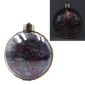 Ялинкова куля LED в мішковині 13х11,5х5см  3D картинка Christmas Josef Otten KP-L0024