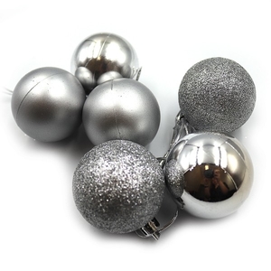 Елочные шары серебряные, размер 5 см, 6 шт в упаковке SILVER DSCN0570-S-5 Josef Otten