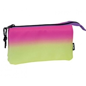 Пенал для олівців на 3 відділення, 22х12х4 см Sunset yellow-pink 081133SNY 753165 Milan