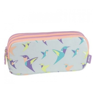 Пенал для олівців на 3 відділення, 22х11х6,5 см Sugar Colibri Pastel 081135SCL 753166 Milan
