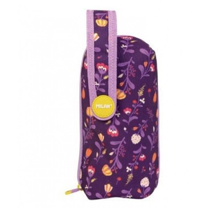 Пенал шкільний, з наповненням, 22,5х11,5х11 см Flowers purple 08872FLW Milan