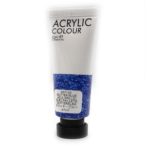 Фарба акрилова 22 мл GLITTER BLUE GFP103 751224 Art Ranger