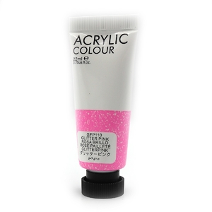 Фарба акрилова 22 мл GLITTER PINK GFP110 751228 Art Ranger
