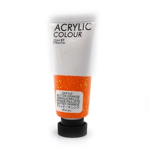 Фарба акрилова 22 мл GLITTER ORANGE GFP112 751230 Art Ranger