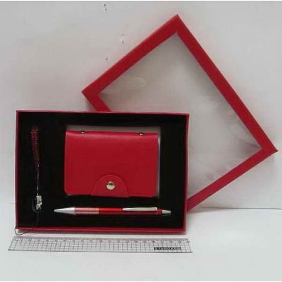 Подарочный набор, 3 предмета: ручка, визитница, ремешок Printer's Magenta 11537 723224 Josef Otten