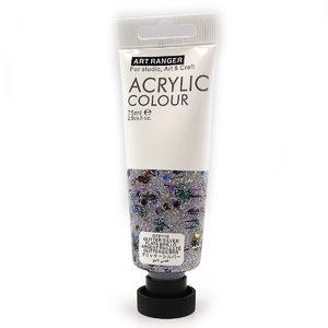 Фарба акрилова 75 мл Glitter Silver GFP119 Art Ranger