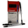 Ручка кулькова чорна 0.8 мм Ranger 1201 Luxor