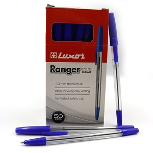 Ручка кулькова синя 0.8 мм Ranger 1202 Luxor