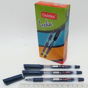 Ручка масляна синя 0.7 мм LYKA Goldex 1262