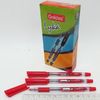 Ручка масляна червона 0.7 мм з гумовим тримачем LYKA Goldex 1262