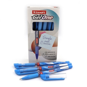 Ручка гелевая синяя 1 мм Gel One 19352 754444 Luxor