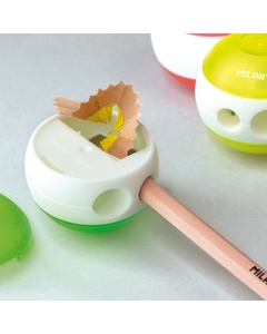 Точилка подвійна з контейнером SPHERE Fluo 20156824FL Milan