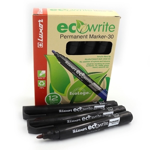 Маркер перманентний чорний 1-3 мм ECOWRITE 301 754459 Luxor
