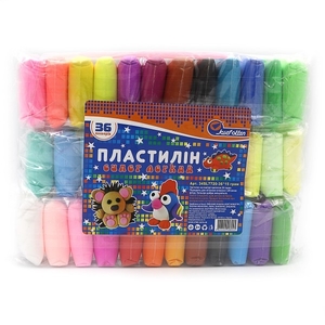 Пластилиновый набор: воздушный пластилин 36 цветов по 15 г, стеки 34SL7720-36 747329 Josef Otten