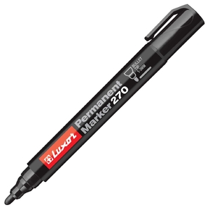 Маркер перманентний чорний, 1-3 мм Marker 270 3521 754453 Luxor