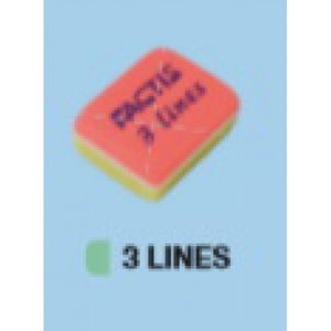 Гумка для олівця прямокутна. Розмір 30х24х13 мм, ассорті TM Factis CPF3LINES (30)