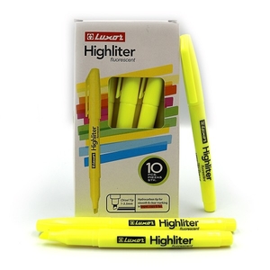 Маркер текстовый Luxor Highliters 1-3,5 мм, желтый 4141 (10/100/800)