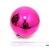 Куля новорічна 20 см, глянцева, рожевого кольору Big pink Josef Otten 4824-20pin (DSCN0979-20)
