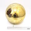 Шар новогодний 25 см, глянцевый Большой золотой с узором Josef Otten 4825-25U-G