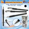 Ручка масляная чёрная 1.0 мм с резиновым держателем Tianjiao TY-501P