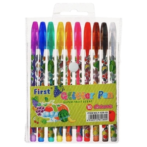 Набір гелевих ручок, 10 кольорів 0,5 мм Glitter pens 528-10 754279 Josef Otten