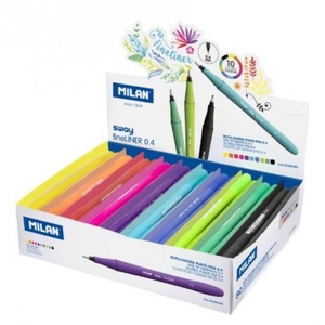 Набір лінерів 0,4 мм 10 кольорів 80 шт SWAY fineliner MILAN 06180480