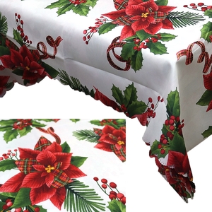 Скатерть новогодняя, размер 150х240 см Цветы N6220-98(240) 751200 Josef Otten