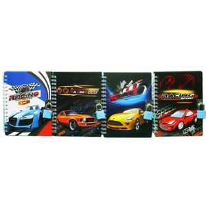 Блокнот А6, 50 сторінок в лінію, картонна обкладинка, мікс Racing 64940 753764 Josef Otten