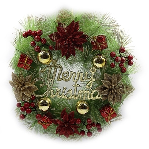 Новогодний венок, размер 35 см Merry Christmas 6527-P1-127 752108 Josef Otten