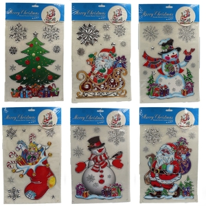 Наклейки для окон и зеркал силиконовые, 23х38 см Santa 6527-P3-11 751245 Josef Otten