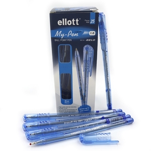Ручка шариковая синяя 1.0 мм MY PEN 2210-BL Ellott
