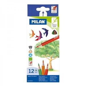 Карандаши цветные 12 цветов 0728312 739527 Milan