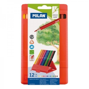 Карандаши цветные, 12 цветов, с подставкой 0729312 739529 Milan