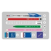 Пенал-сумка школьный, с наполнением, 21х20,5х9 см Matt Touch 08820MTOR Milan