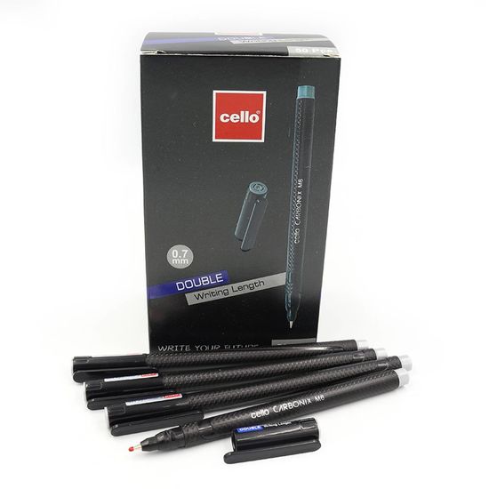 Ручка кулькова чорна 0,7 мм CARBONIX CL-M6 753920 Cello Ручка кулькова чорна 0,7 мм CARBONIX CL-M6 753920 Cello