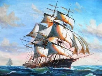 Алмазная мозаика, 40х50 см Шхуна GLE71471_B Josef Otten