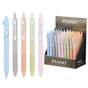 Ручка кулькова автоматична синя 0,7 мм, мікс PT-018 756005 Piano
